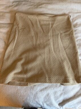Old Navy Women's Beige Textured A-Line Skirt